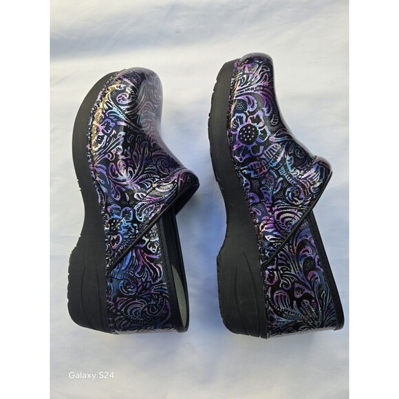 Dansko Professional XP 2.0 Clogs Engraved Flower Purple - Women Size 41 - Picture 5 of 7